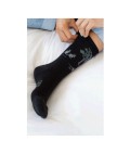60% Fine Merino Wool Health Sock | Kangaroo | Black